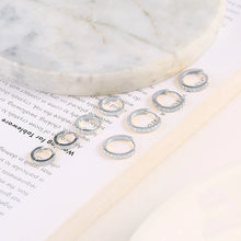 Minimal Crystal Zirconia Huggie Hoop Earrings