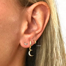 2-Pieces Minimal Stainless Steel Hoop Earrings
