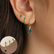 3 Piece Round & Star Drop Earring Set